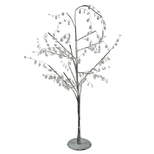 Acrylic Tree With Clear Beads - 90cm