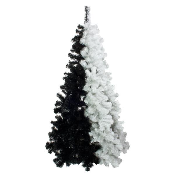 Black And White Artificial Christmas Tree