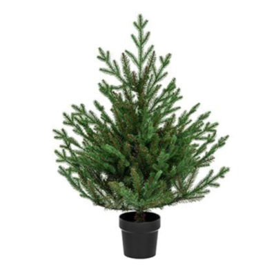 Glenshee Spruce Artificial Christmas Tree - 90cm Potted