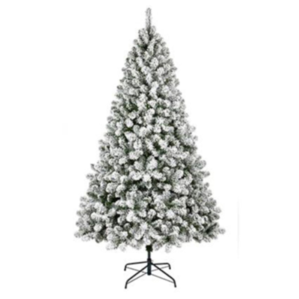 Flocked Woodcote Spruce Artificial Christmas Tree - 3m (10ft)