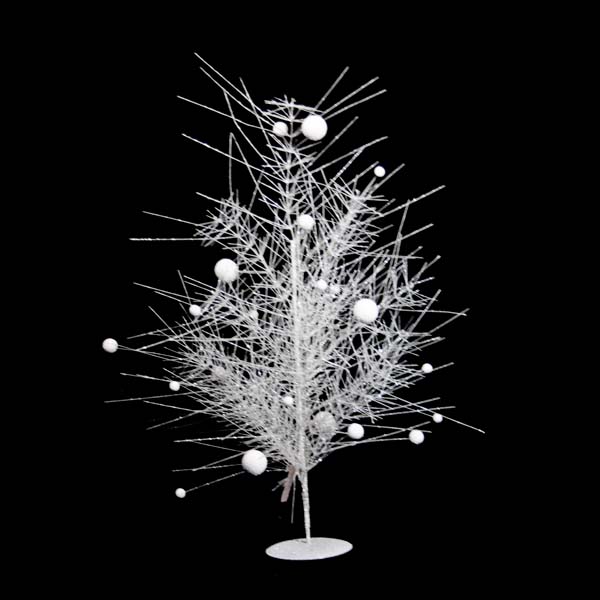 Winter White Sparkle Burst Table Top Tree - 60cm