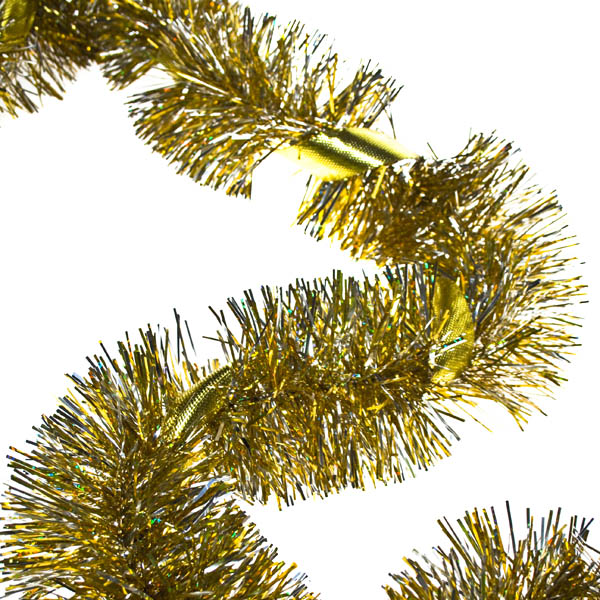 Gold/Silver Tinsel with Gold Ribbon - 2m x 100mm