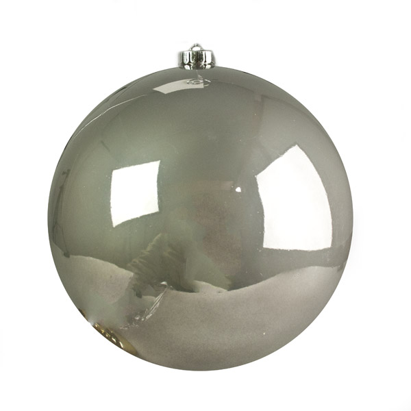Clay Brown Baubles - Shatterproof - Single Shiny 200mm