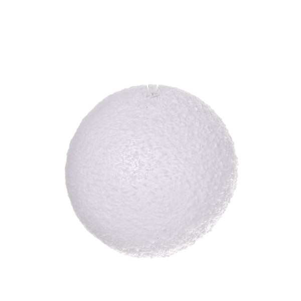 Pack Of 6 White Hanging Snowballs - 80mm
