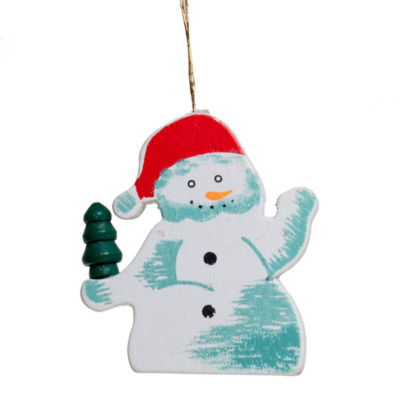 Hanging Snowman Decoration - 4cm