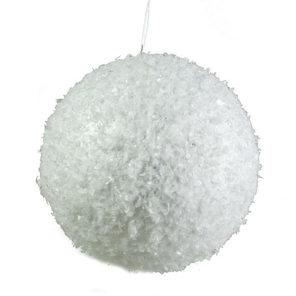 Ice Glitter Snowball Hanger - 14cm