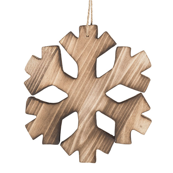 Wooden Snowflake - 15 X 16cm