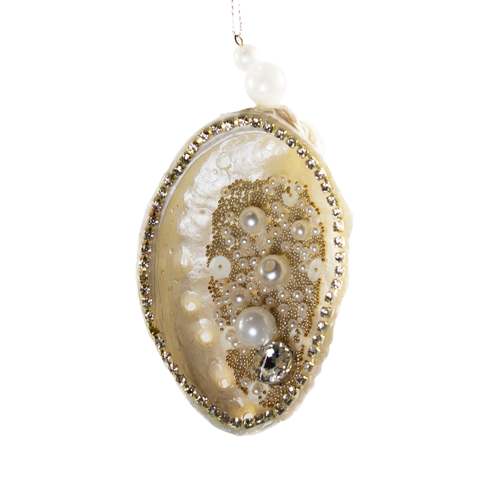 End Of Line Clearance Hanging Decorations - 11cm Pearl Oyster Shell