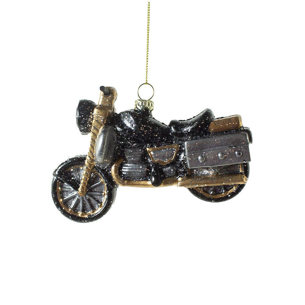 Novelty Motorbike Hanging Decoration - 8cm