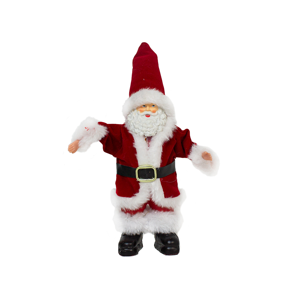Mini Red Santa with White Fur - 20cm