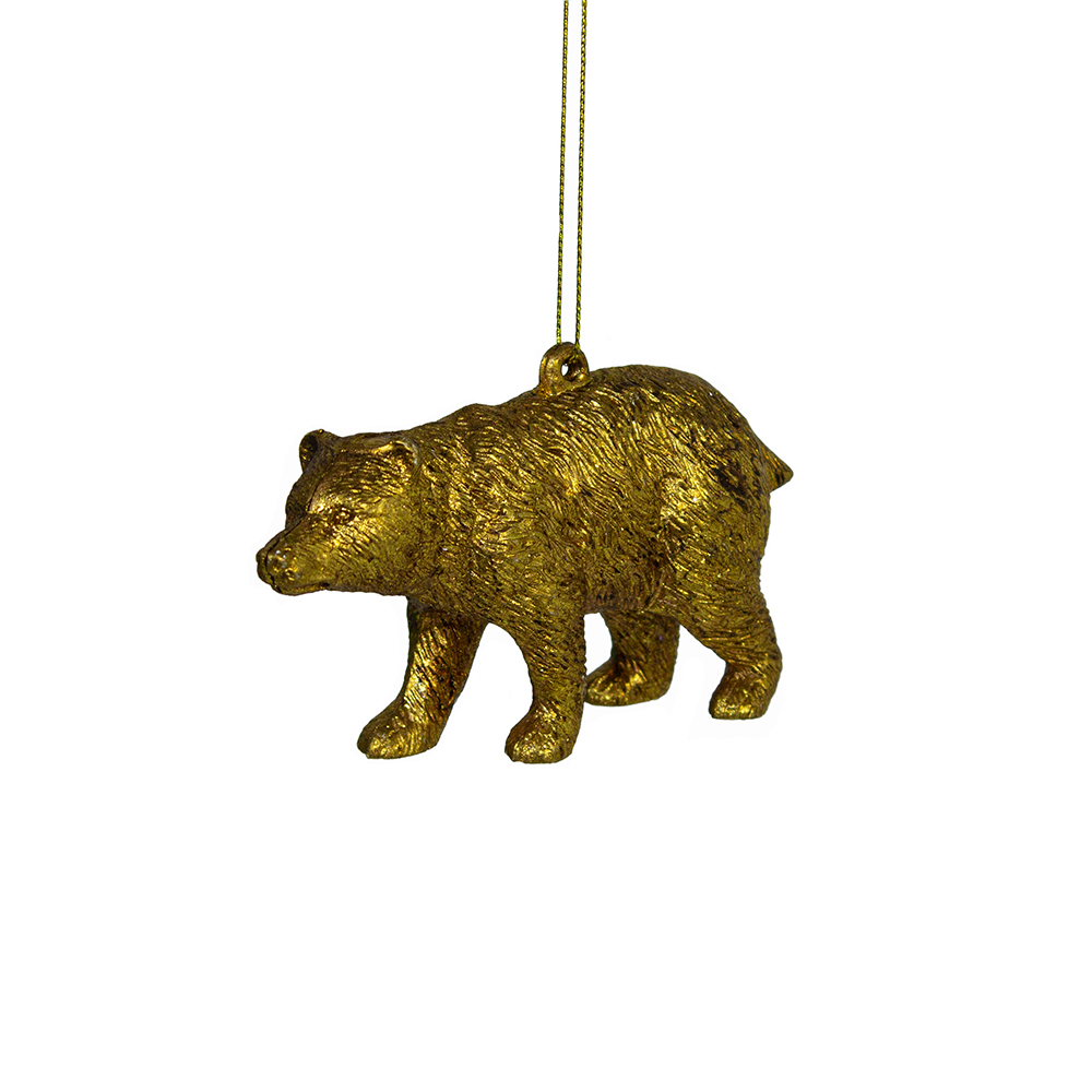 Antique Gold Bear Hanging Decoration