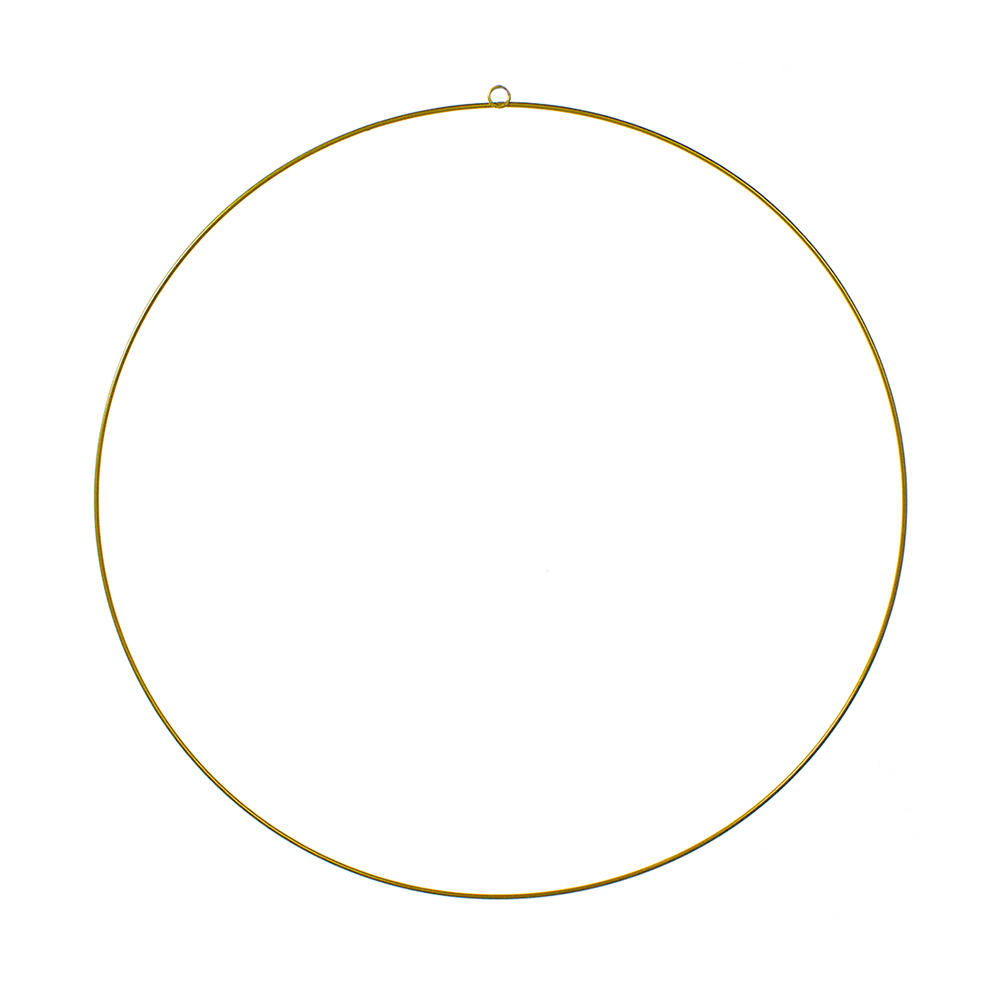 Round Gold Iron Wreath Frame - 40cm