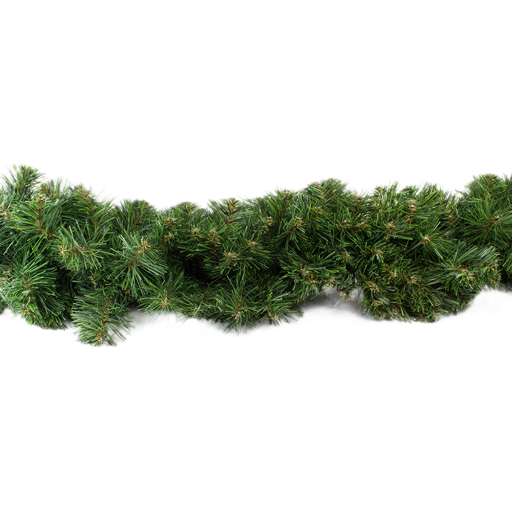 Lush Extra Thick Natural Effect Green Pine Artificial Garland - 2.7m x 25cm
