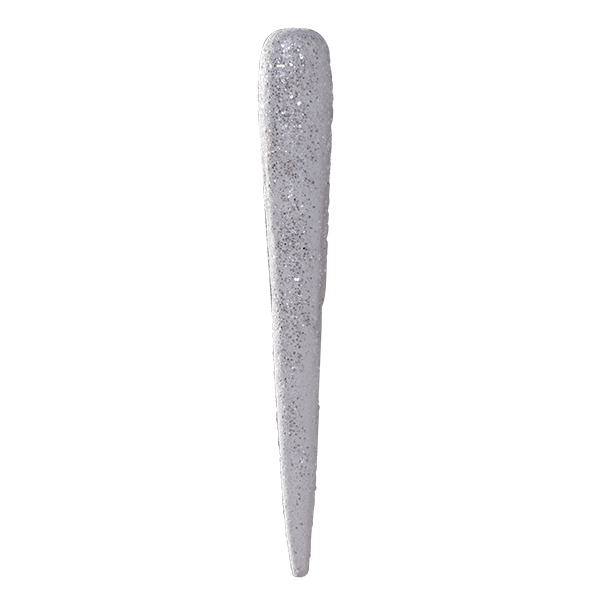 Pack Of 4 White with Silver Glitter Icicles - 24cm