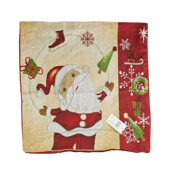 Peggy Wilkins Traditional Santa Claus Design Tapestry - Cushion Cover