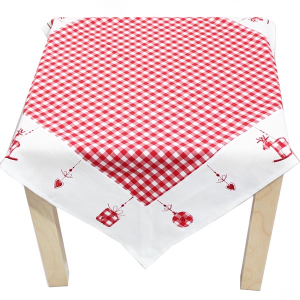 Peggy Wilkins Rocking Horse Design 85cm x 85cm Square Tablecloth (33 x 33 Inches)
