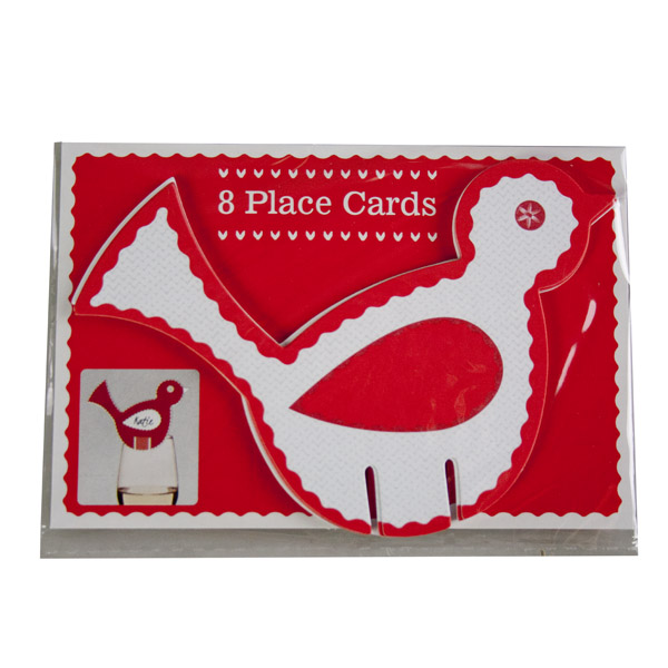 Talking Tables Bird Shaped Wine Glass Place Cards