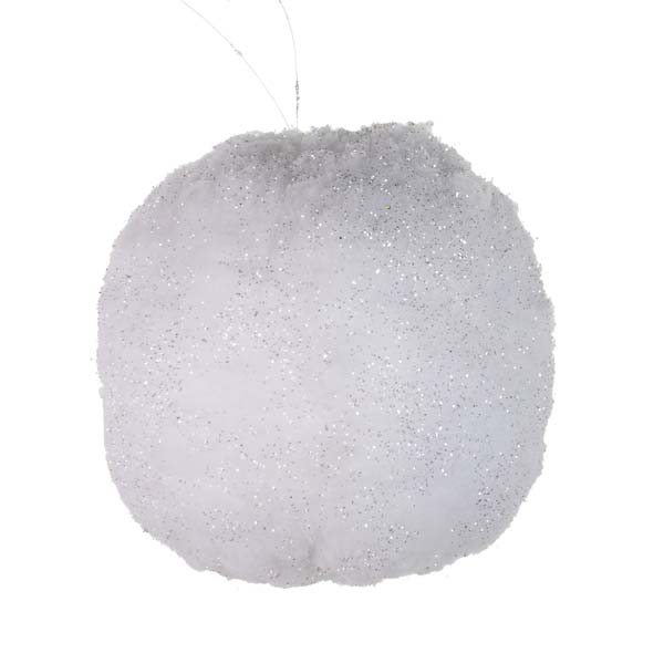 White Sparkle Snowball Range - 18cm Ball