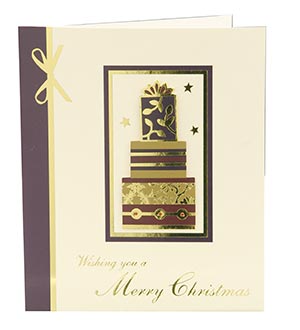 Pack Of 8 Opulent Parcels Design Christmas Cards