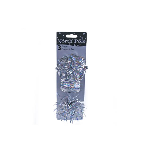 3 Piece Present Wrapping Set - Silver
