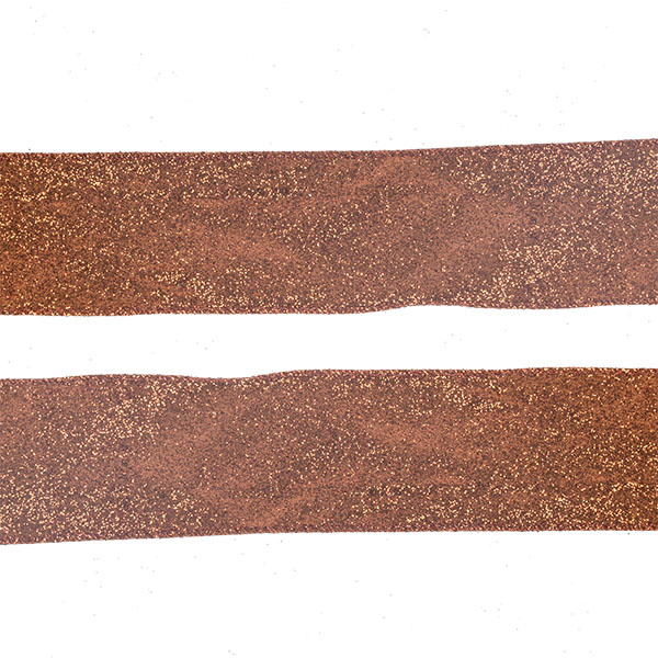 Roll Of Copper Glitter Christmas Ribbon - 6cm X 2.7m