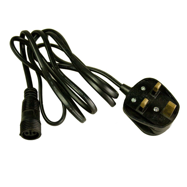 Light Creations 1.5m Mains Cable And UK Plug For Bulbed Sets