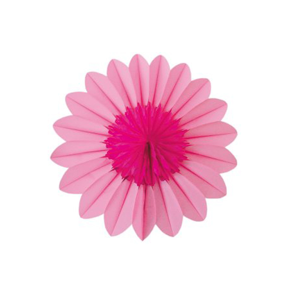 Pink/Cerise Paper Rosette Flower - 30cm