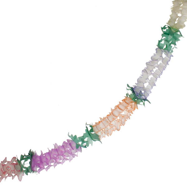 Multicoloured Flame Resistant Paper Garland - 4m