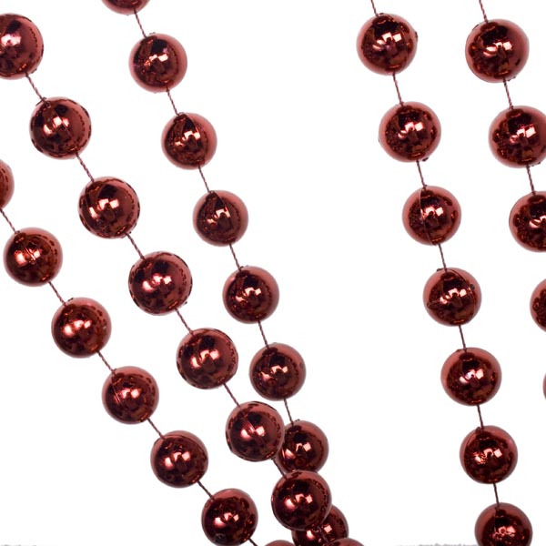 Dark Red Bead Chain Garland - 2.7m