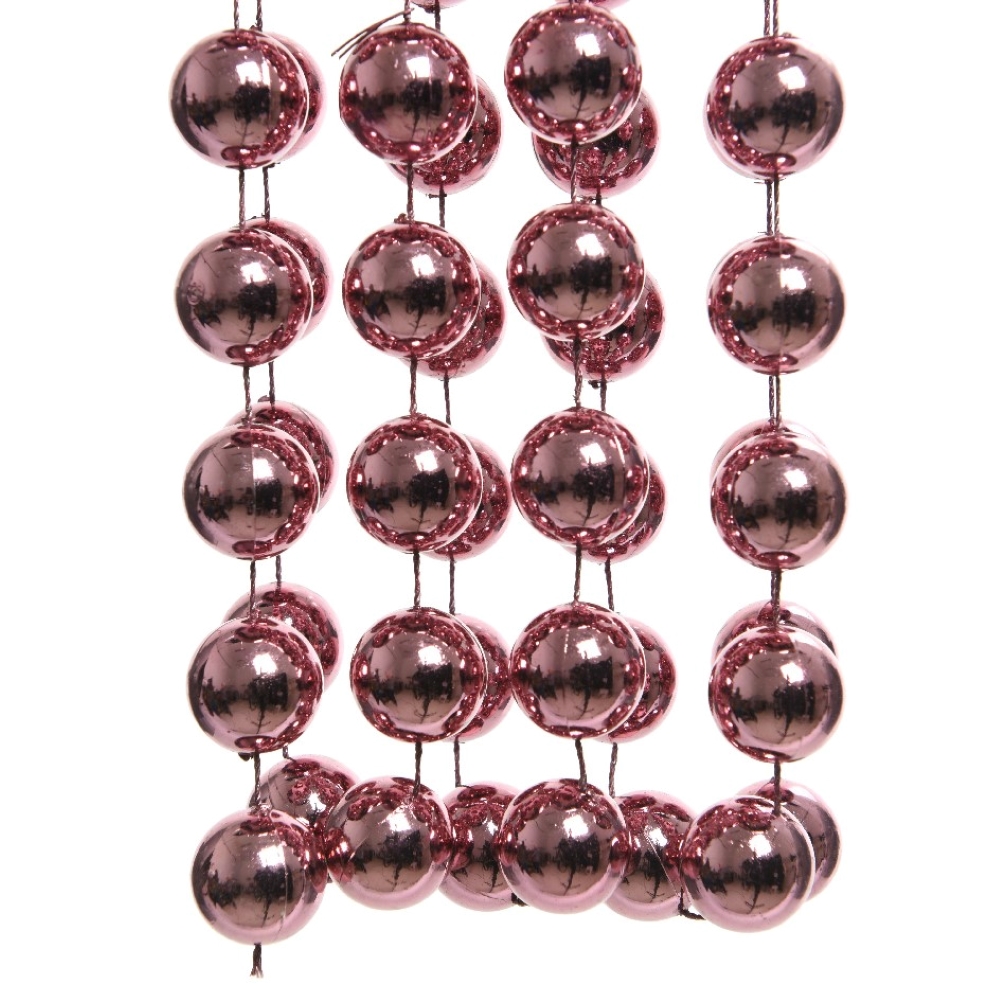 Velvet Pink Bead Chain Garland - 2.7m
