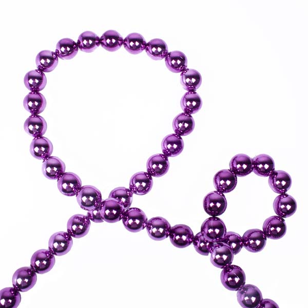Purple Shiny Bead Chain Garland - 180cm