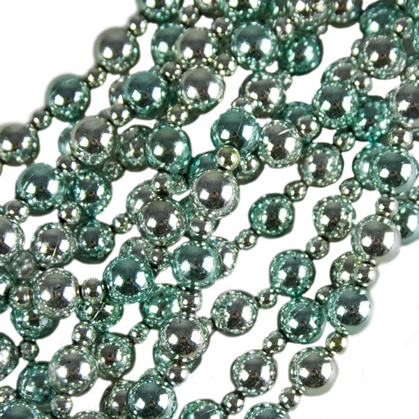Turquoise & Silver Bead Garland - 2.4m