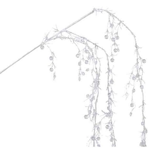 Acrylic Weeping Willow Branch With Glitter - 120cm