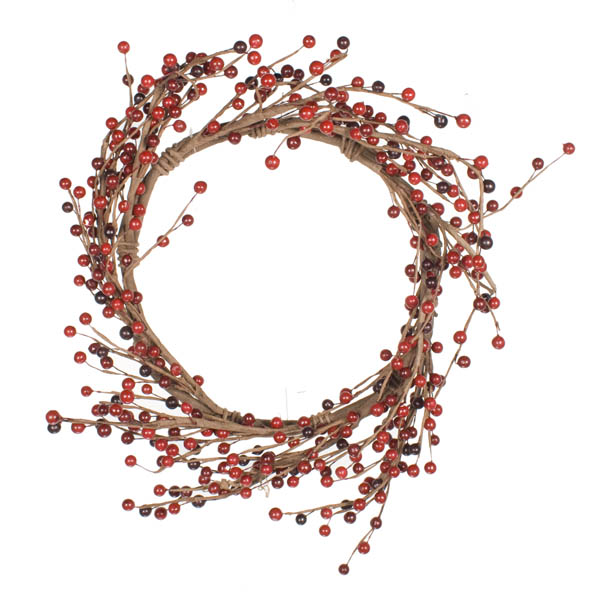 Mixed Red Berry Wreath - 45cm