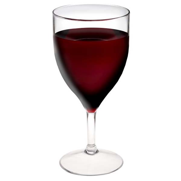 Clear Polycarbonate Wine Glass