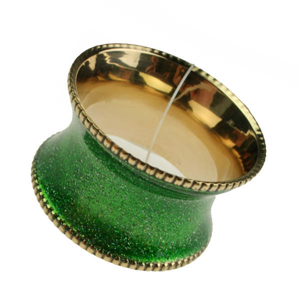 Peggy Wilkins Lime Green Solar Design Napkin Ring