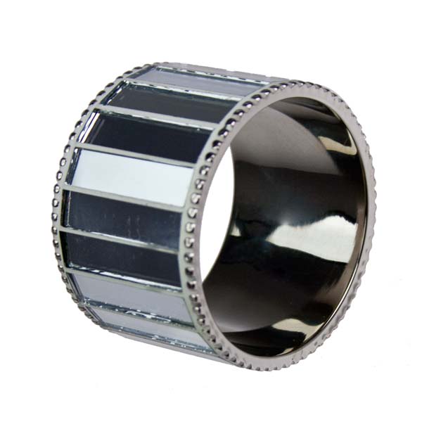 Silver Mirrored Napkin Ring