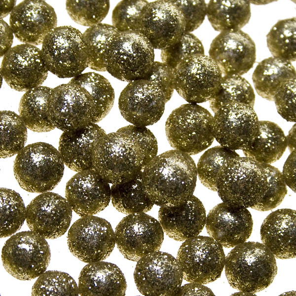 Glittered Ball Table Scatter - Gold 0.7cm