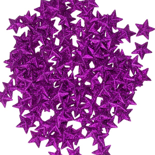 Pink 3D Star Confetti