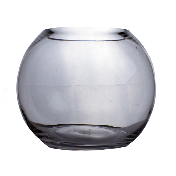 Glass Fish Bowl Vase - 16cm X 20cm