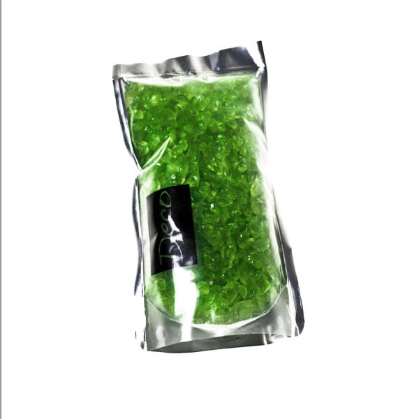 Green Decorative Glass Ice Rocks - 400g