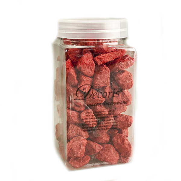 Red Decorative Scatter Pebbles - 500g