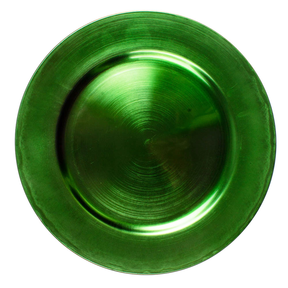 Standard Green Round Charger Plate - 33cm