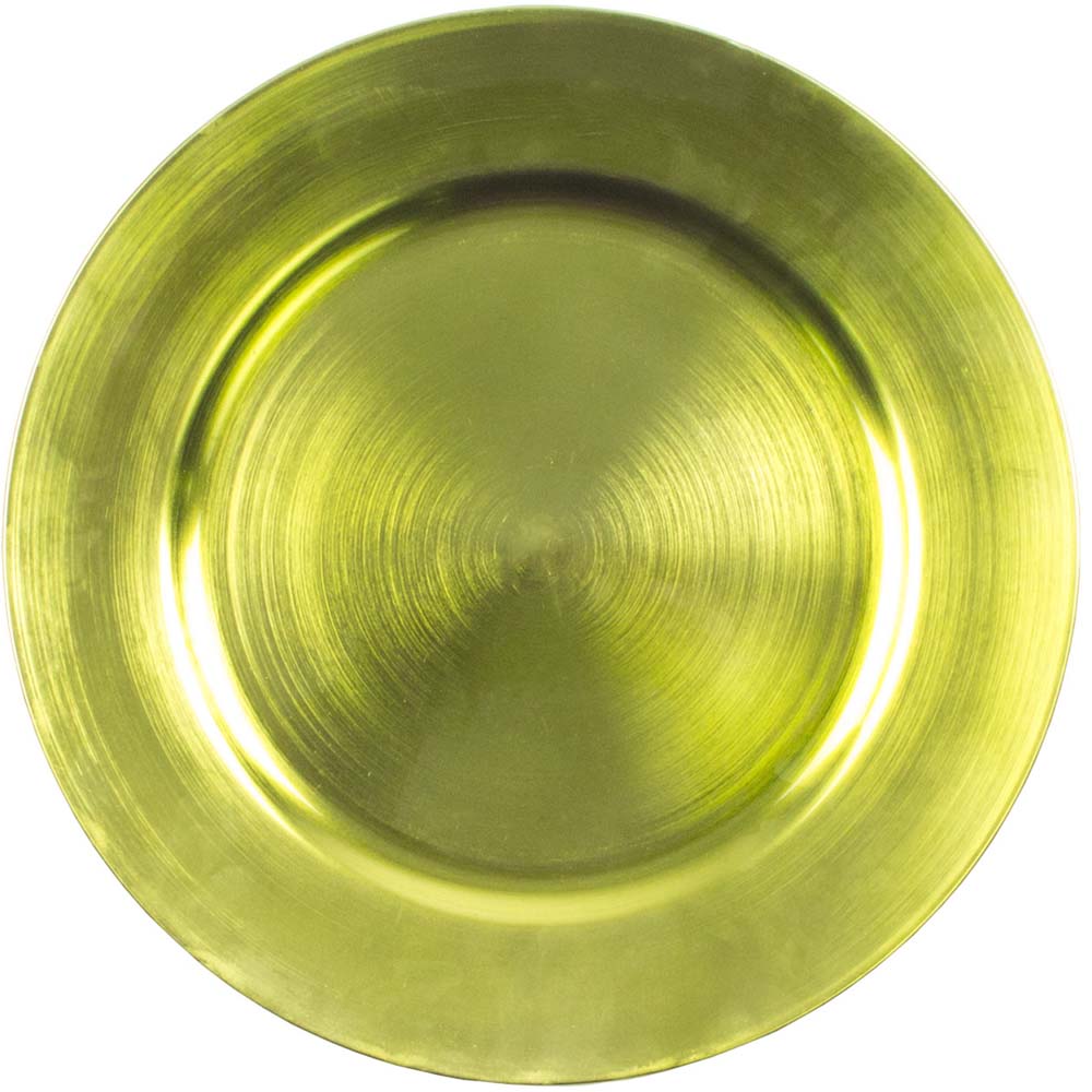 Standard Lime Green Round Charger Plate - 33cm