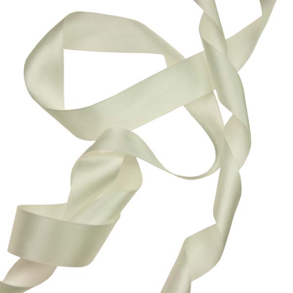 Ivory Wide Satin Ribbon - 20m x 25mm