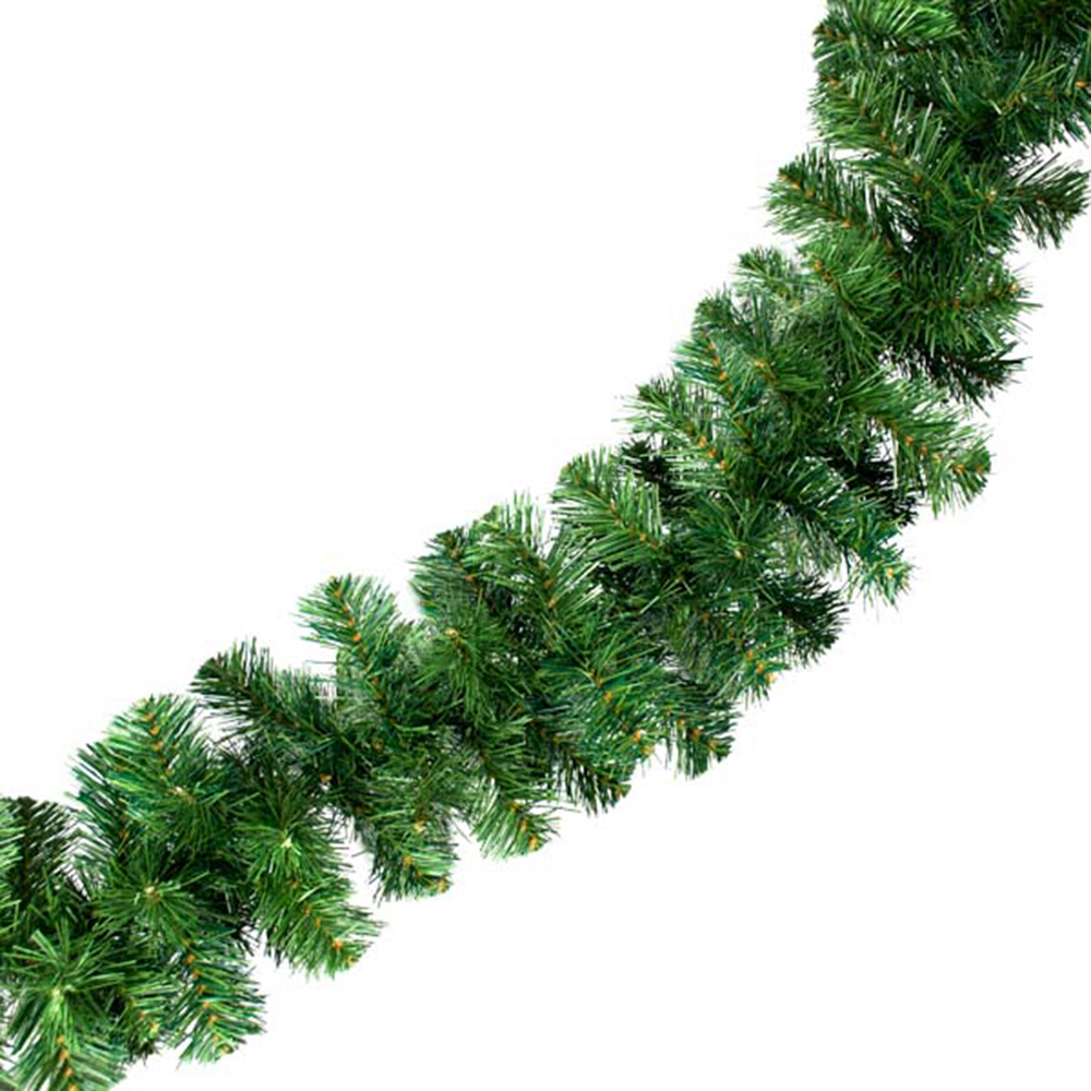 Natural Effect Green Pine Garland - 2.7m X 25cm
