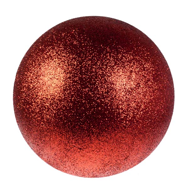 Red Glitter Polystyrene Bauble - 50cm
