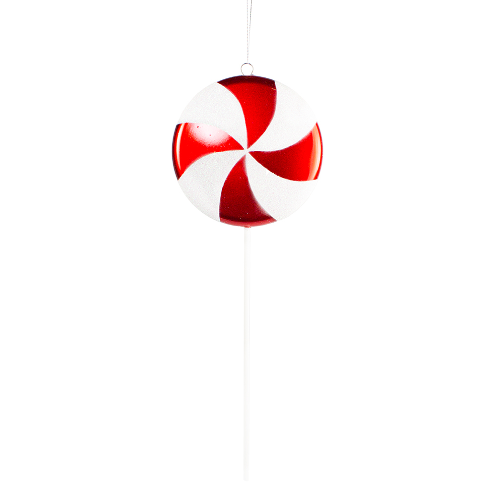 Red & White Display Lollipop - 42cm