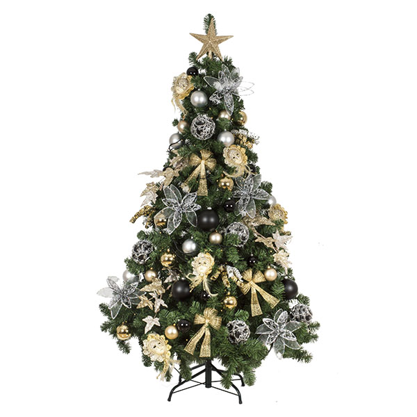 Ebony Champagne Theme Range - Decor Pack ONLY (For 6ft Tree)