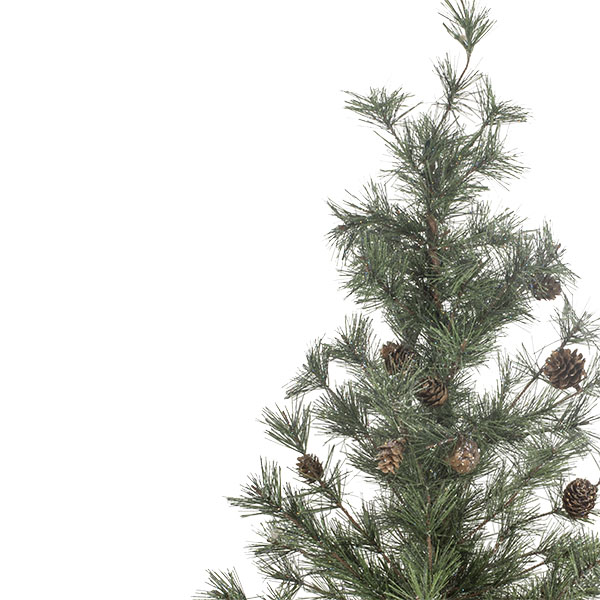 Frosted Table Top Tree With Pinecones - 75cm